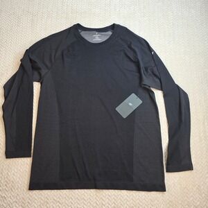 Fabletics Mens Training Day Long Sleeve Tee Black XL Performance Workout Shirt